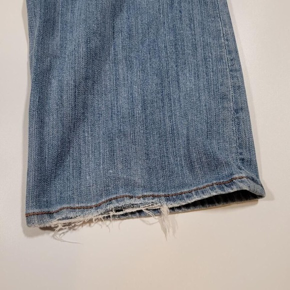 7 For All Mankind Thali Cut Gold Stitch Low Rise Denim Jeans 20 - Picture 7 of 16